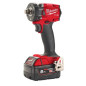 Cheie de impact Milwaukee 1/2″18V M18FIW2F12-0X, M18 compactă cu inel de fixare, fără acumulator, fără încărcător, cutie HD