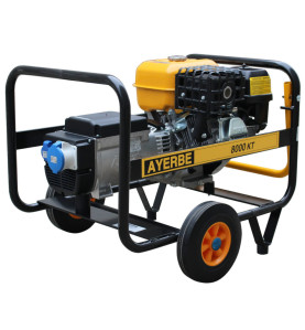 Generator electric portabil monofazat, 8 KVA, 3000 rpm, motor Honda, marca Ayerbe - AY8000 KT MN